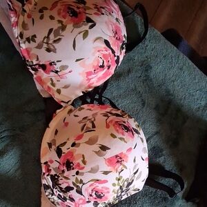 torrid Floral Pink and Green Padded Bra